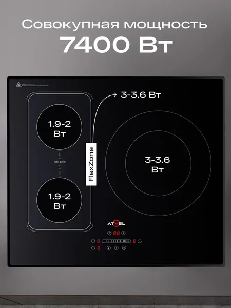 Изображение товара Индукционная варочная панель Atvel MasterTaste H3 Pro