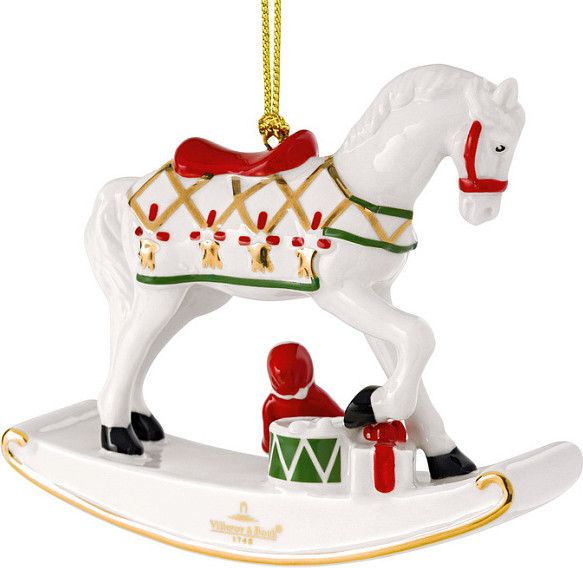 Изображение товара Елочная игрушка Villeroy & Boch Christmas Classics Лошадь-качалка 14-8675-4349