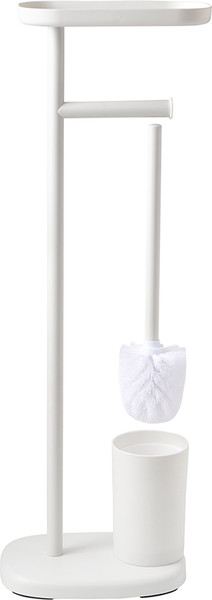 Изображение товара Стойка для туалетной бумаги с ершиком Bergenson Bjorn Slim BB0001008 (белый)