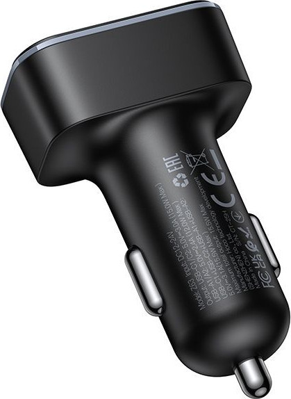 Изображение товара Адаптер питания автомобильный Hoco Z63 (черный)