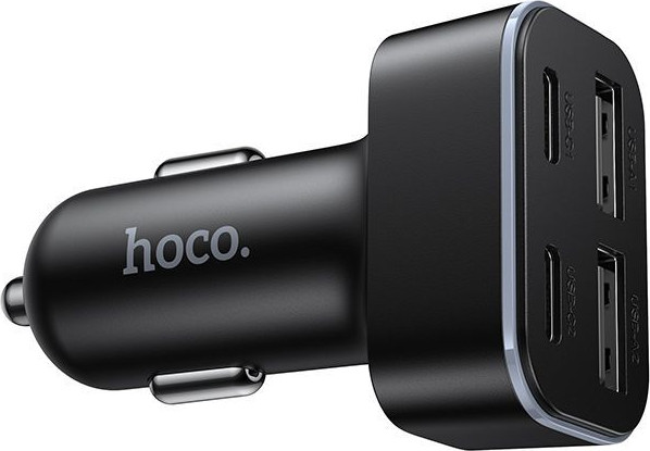 Изображение товара Адаптер питания автомобильный Hoco Z63 (черный)