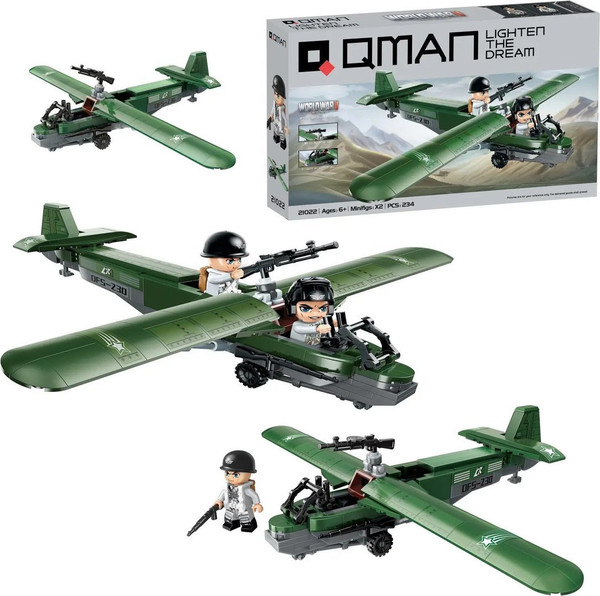 Изображение товара Конструктор Qman Военный истребитель / 21022q