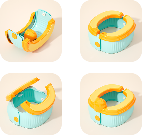 Изображение товара Дорожный горшок NINO Smart Potty складной (голубой)