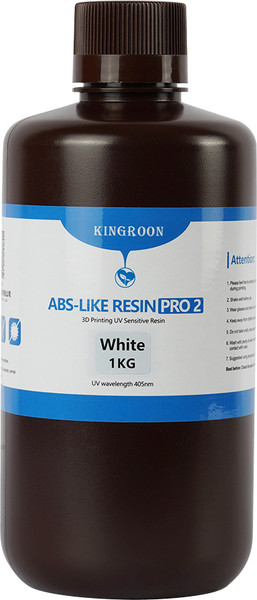Изображение товара Фотополимерная смола для 3D-принтера Kingroon ABS-Like Pro 2 Resin White / SZ0011 (1л)