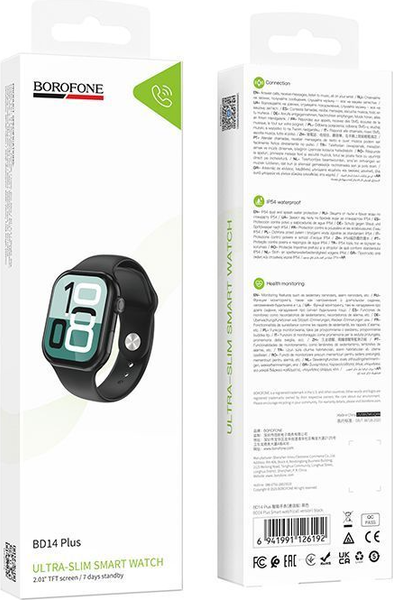 Изображение товара Умные часы Borofone BD14 Plus Call Version (черный)