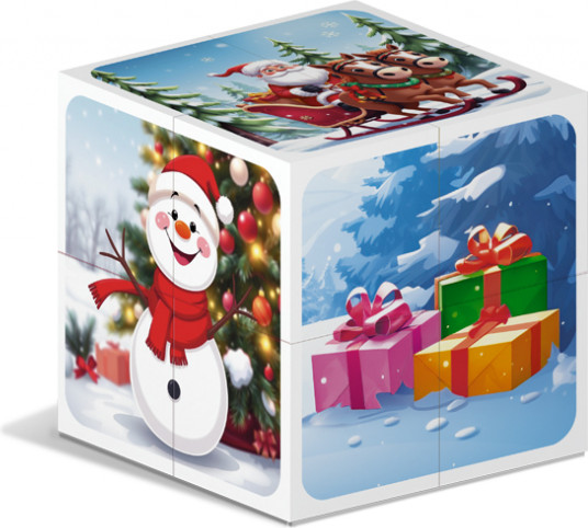 Изображение товара Развивающая игрушка Stellar Кубик трансформер Новогодний / 00882