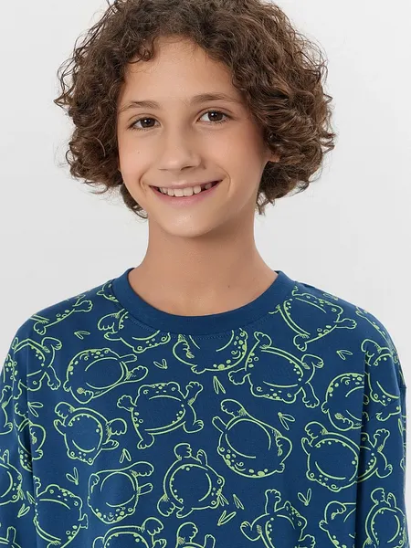 Изображение товара Пижама детская Mark Formelle 563333 (р.110-56-51, жабки на полуночном)