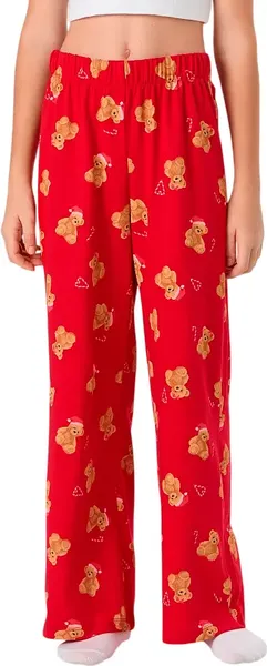 Изображение товара Штаны пижамные детские Mark Formelle 587001 (р.98-52, НГ медвежата на красном)