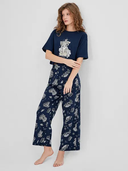 Изображение товара Пижама Mark Formelle 592444 (р.164/170-92-98, темно-синий/таро на синем)