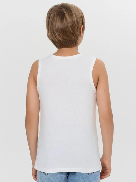 Изображение товара Комплект маек детских Mark Formelle 423344-2 (р.134-68, белый/темно-серый)