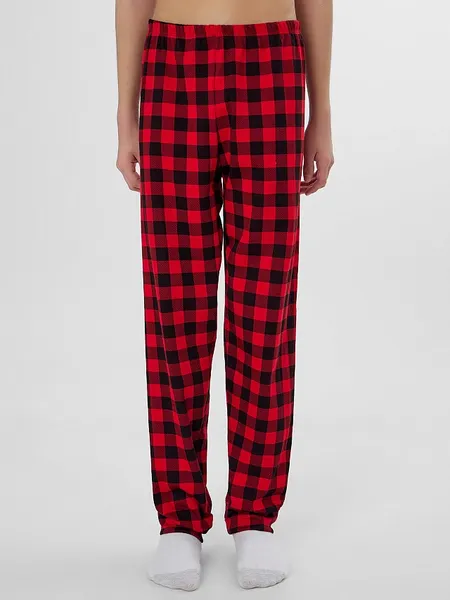 Изображение товара Пижама детская Mark Formelle 563326 (р.116-60-54, черный/черно-красная клетка)