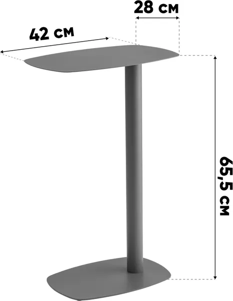 Изображение товара Журнальный столик Stool Group Eanna L / MT-190L DB-011 (коралловый)