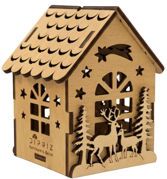 Изображение товара Световая фигурка Dipriz 115x95x85 / Д.7648 (фанера/без отделки)