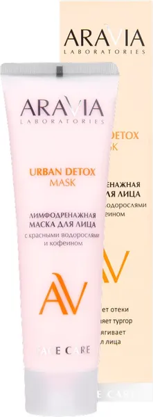 Изображение товара Маска для лица кремовая Aravia Laboratories Urban Detox Mask Лимфодренажная (100мл)