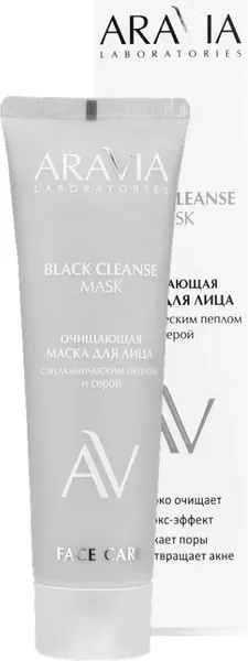 Изображение товара Маска для лица кремовая Aravia Laboratories Black Cleanse Mask (100мл)