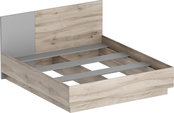 Изображение товара Двуспальная кровать Речицадрев Хельга Р393.02 (дуб солерно 708/пепел 622)