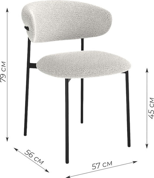 Изображение товара Стул Kenner 309SD (черный/какао E33)