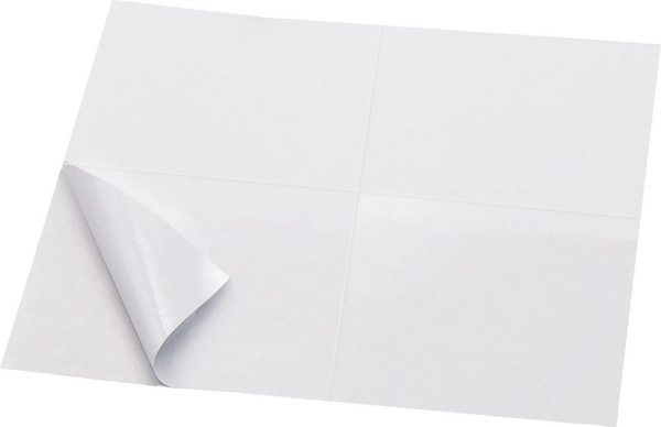 Изображение товара Набор этикеток Silwerhof A4 105x148мм 4шт на листе (50л, белый матовый)