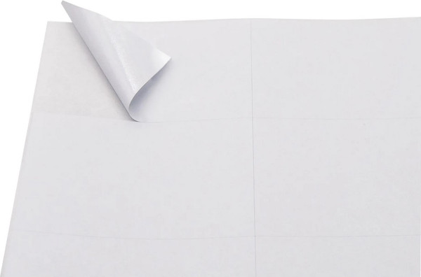 Изображение товара Набор этикеток Silwerhof A4 70x37мм 24шт на листе (50л, белый матовый)