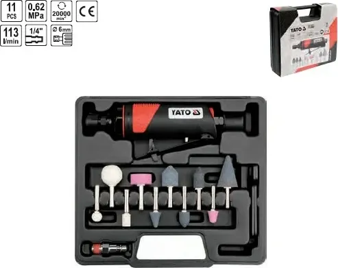 Изображение товара Пневмошлифмашина Yato Комплект для шлифования YT-0964