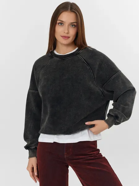 Изображение товара Свитшот Mark Formelle 122778/1 (р.164/170-88-94, acid wash черный)