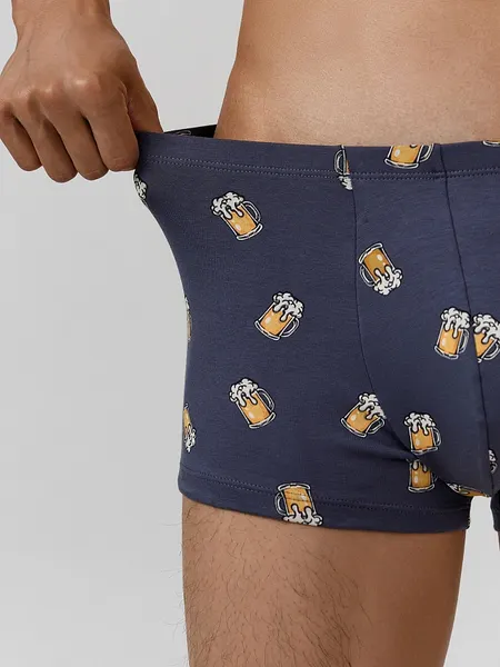 Изображение товара Комплект мужских трусов Mark Formelle 411122-3 (р.94-104, пиво на грозе/черный/медведи на черном)