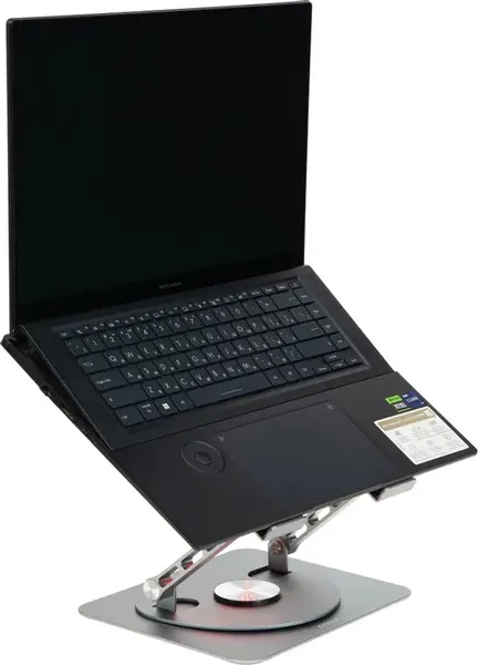 Изображение товара Подставка для ноутбука Digma D-NCP170-1XRGB110-360 (алюминий серый)