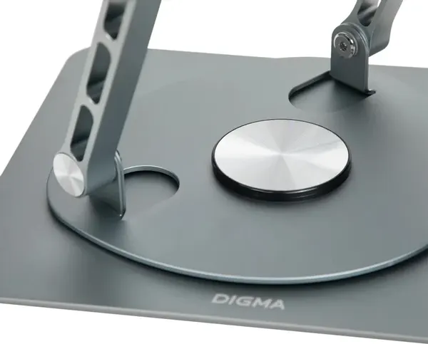Изображение товара Подставка для ноутбука Digma D-NCP170-1XRGB110-360 (алюминий серый)