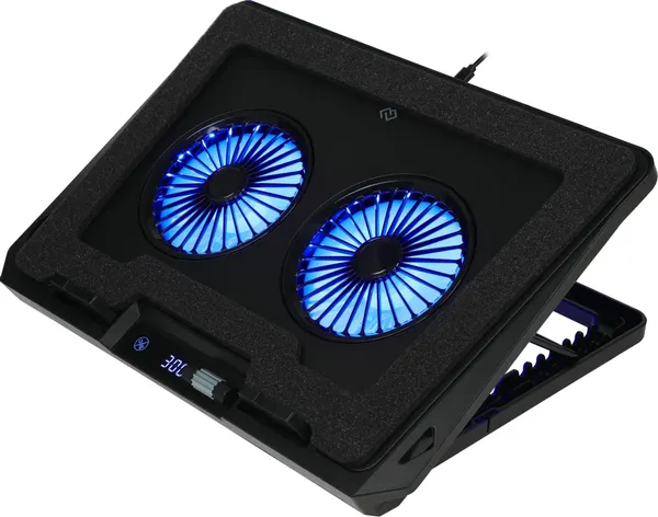 Изображение товара Подставка для ноутбука Digma D-NCP170-2X110RGB (черный)