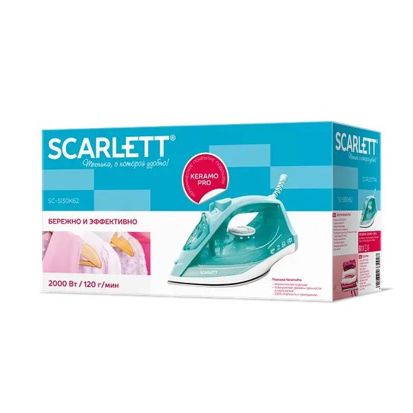 Изображение товара Утюг Scarlett SC-SI30K62 (зеленый)