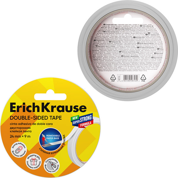 Изображение товара Скотч Erich Krause Двусторонний / 58743