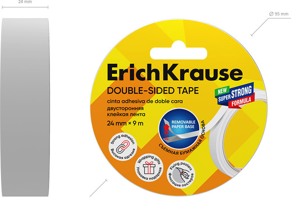 Изображение товара Скотч Erich Krause Двусторонний / 58743