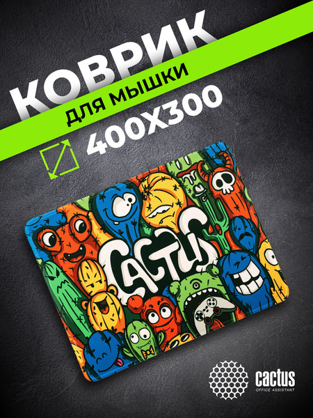 Изображение товара Коврик для мыши Cactus Colorful Cacti CS-MP-PRO07XL