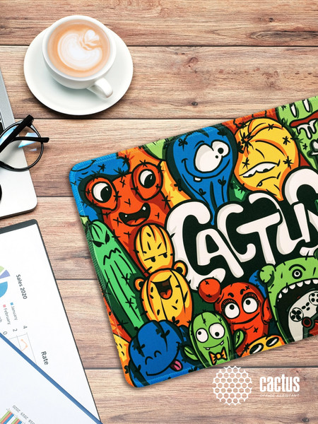Изображение товара Коврик для мыши Cactus Colorful Cacti CS-MP-PRO07XL