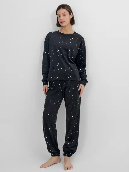 Изображение товара Пижама Mark Formelle 592618 (р.164/170-88-94, звезды на черном)