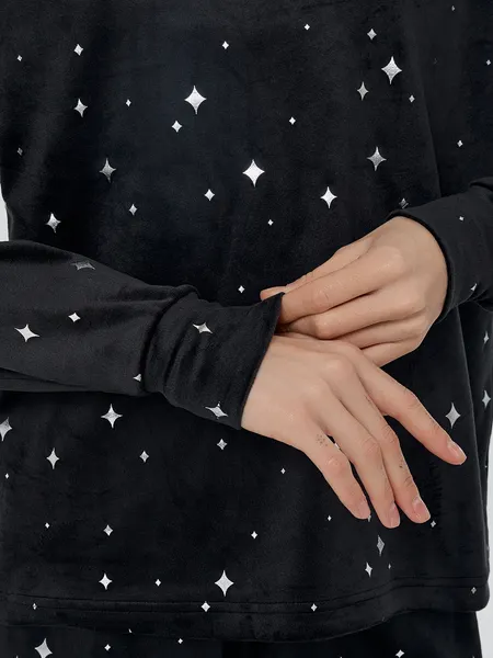 Изображение товара Пижама Mark Formelle 592618 (р.164/170-100-106, звезды на черном)
