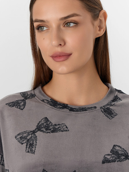 Изображение товара Пижама Mark Formelle 592618 (р.164/170-88-94, бантики на сером)