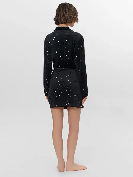 Изображение товара Халат Mark Formelle 552293 (р.164/170-84-90, звезды на черном)