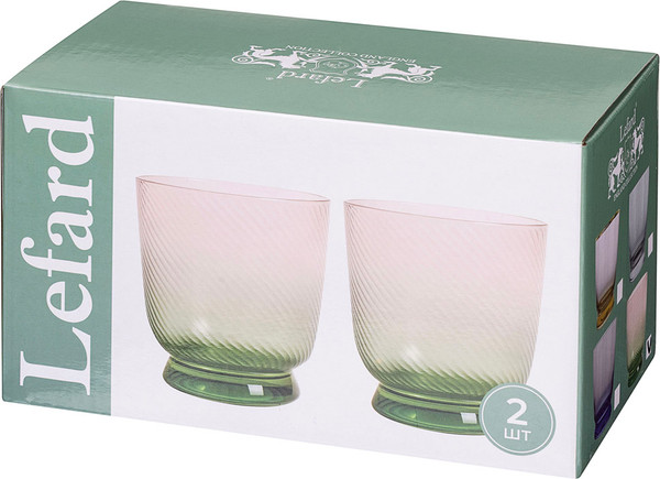 Изображение товара Набор стаканов Lefard Twist&Shine Green 687-026 (2шт)