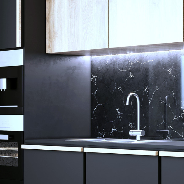 Изображение товара Светодиодная лента Gauss LED 2835/120 24V 12W/m 1400lm/m 6500K 8mm IP20 / 23637052010 (5м)