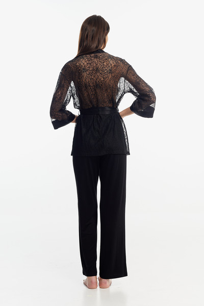 Изображение товара Кофта пижамная Milavitsa 9409 (р.170/176-96-102, черный)