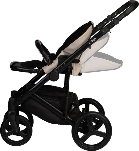 Изображение товара Детская универсальная коляска INDIGO Lamar 2в1 La 02 (светло-бежевая кожа)