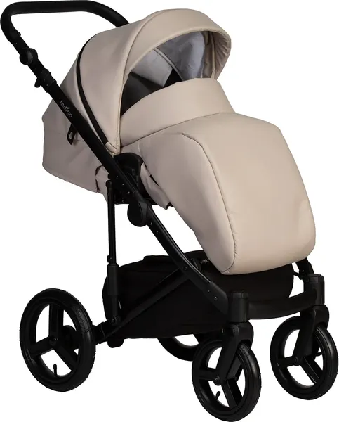 Изображение товара Детская универсальная коляска INDIGO Lamar 2в1 La 02 (светло-бежевая кожа)