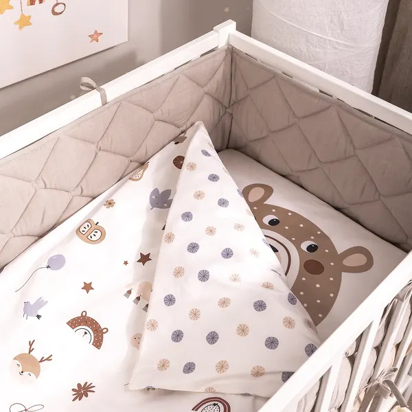 Изображение товара Бортик в кроватку Perina Slim / СБ.120-SM.12 (песочный)