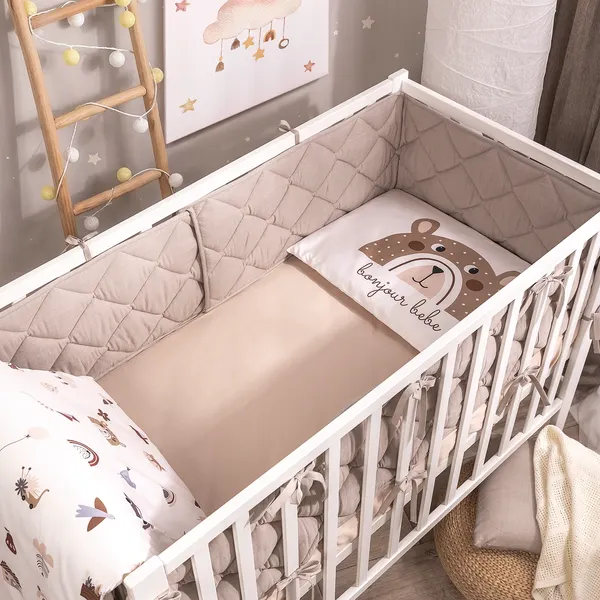 Изображение товара Бортик в кроватку Perina Slim / СБ.120-SM.12 (песочный)