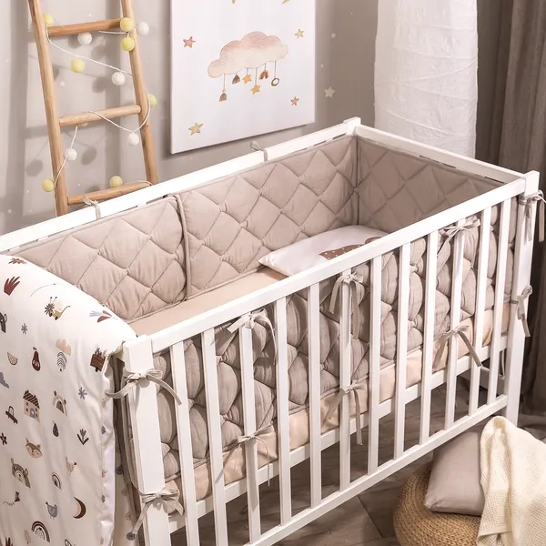 Изображение товара Бортик в кроватку Perina Slim / СБ.120-SM.12 (песочный)