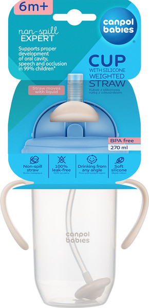 Изображение товара Поильник Canpol 56/623 (270мл, в ассортименте)