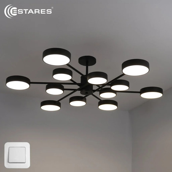 Изображение товара Люстра Estares Mateo 150W 12R-ON/OFF-1014x250-WHITE/WHITE-220-IP20
