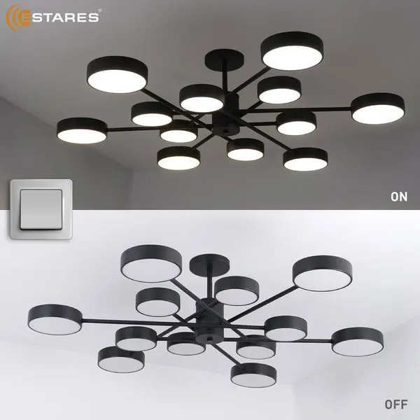 Изображение товара Люстра Estares Mateo 150W 12R-ON/OFF-1014x250-WHITE/WHITE-220-IP20