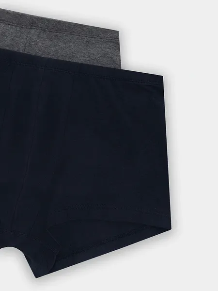 Изображение товара Комплект мужских трусов Mark Formelle 411122-2 (р.90-100, темно-серый меланж 4348-F/темно-синий)